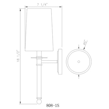 Z-Lite Mila 1 Light Wall Sconce image 14
