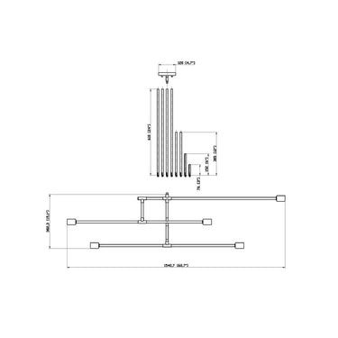 Z-Lite Modernist 5 Light Chandelier image 7