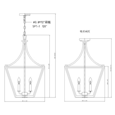Z-Lite Montalcino 4 Light Chandelier image 14