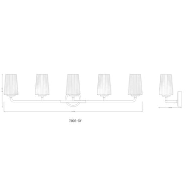 Z-Lite Montford 5 Light Vanity Light image 28