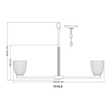 Z-Lite Naya 8 Light Chandelier image 14