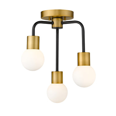 Z-Lite Neutra 3 Light Semi Flush Mount image 1