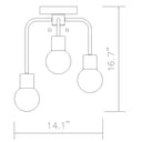 Z-Lite Neutra 3 Light Semi Flush Mount image 7
