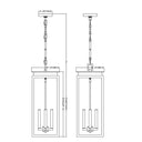 Z-Lite Nova 4 Light Outdoor Chain Mount Ceiling Fixture image 7