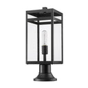 Z-Lite Nuri 1 Light Outdoor Pier Mounted Fixture image 4