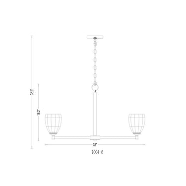 Z-Lite Oren 6 Light Chandelier image 14