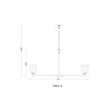 Z-Lite Oren 8 Light Chandelier image 14