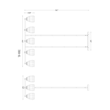 Z-Lite Oren 8 Light Linear Chandelier image 14