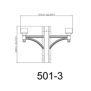 Z-Lite Outdoor 3 Light Posts + Hardware image 1
