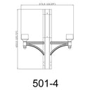 Z-Lite Outdoor 4 Light Posts + Hardware image 1