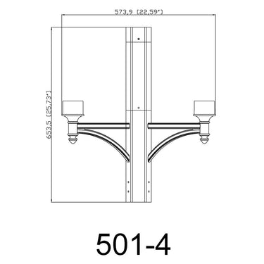 Z-Lite Outdoor 4 Light Posts + Hardware image 1