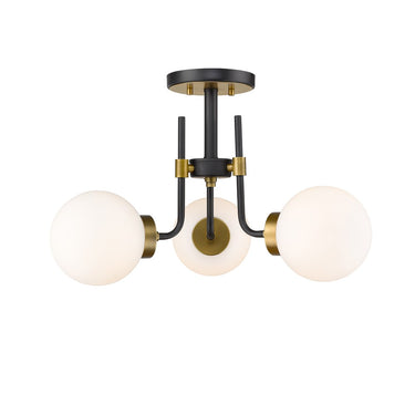 Z-Lite Parsons 3 Light Semi Flush Mount image 1