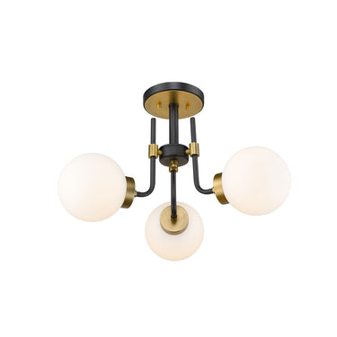Z-Lite Parsons 3 Light Semi Flush Mount image 2