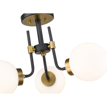 Z-Lite Parsons 3 Light Semi Flush Mount image 3