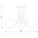 Z-Lite Parsons 3 Light Semi Flush Mount image 7