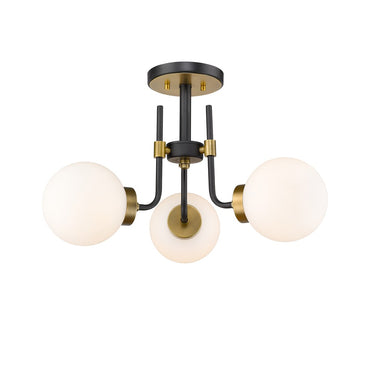 Z-Lite Parsons 3 Light Semi Flush Mount image