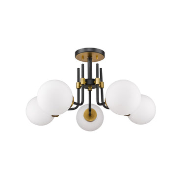 Z-Lite Parsons 5 Light Semi Flush Mount image 4