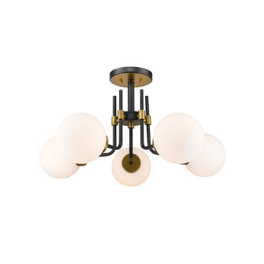 Z-Lite Parsons 5 Light Semi Flush Mount image