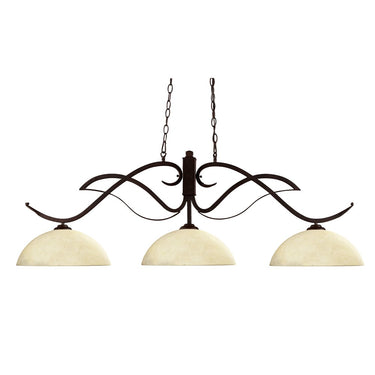Z-Lite Phoenix Golden Mottle 3 Light Billiard Light image