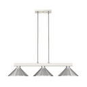 Z-Lite Players Brushed Nickel 3 Light Billiard Light image 1