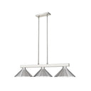 Z-Lite Players Brushed Nickel 3 Light Billiard Light image 2
