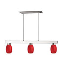Z-Lite Players Red 3 Light Billiard Light image