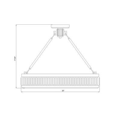 Z-Lite Quinn 3 Light Semi Flush Mount image 14