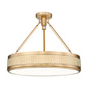Z-Lite Quinn 3 Light Semi Flush Mount image