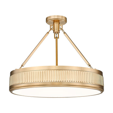 Z-Lite Quinn 3 Light Semi Flush Mount image