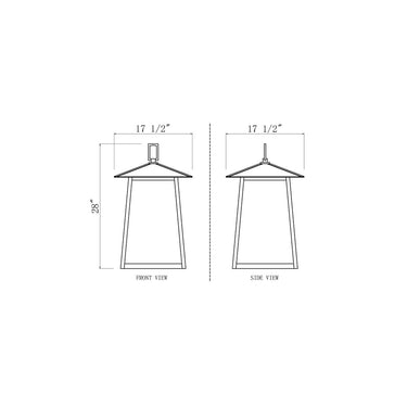 Z-Lite Rainer 6 Light Outdoor Chain Mount Ceiling Fixture image 7