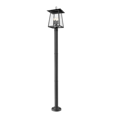 Z-Lite Rainer 98" High 4 Light Outdoor Post Mounted Fixture image 1