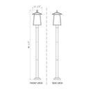 Z-Lite Rainer 98" High 4 Light Outdoor Post Mounted Fixture image 7