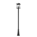 Z-Lite Rainer Glass 4 Light Outdoor Post Mounted Fixture image 4