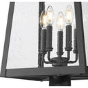 Z-Lite Rainer Glass 5 Light Outdoor Post Mounted Fixture image 3