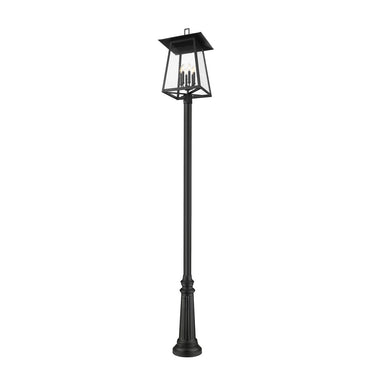 Z-Lite Rainer Glass 6 Light Outdoor Post Mounted Fixture image 1