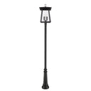 Z-Lite Rainer Glass 6 Light Outdoor Post Mounted Fixture image 2