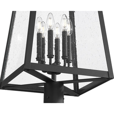 Z-Lite Rainer Glass 6 Light Outdoor Post Mounted Fixture image 3