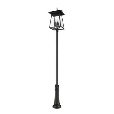 Z-Lite Rainer Glass 6 Light Outdoor Post Mounted Fixture image 4