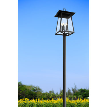 Z-Lite Rainer Glass 6 Light Outdoor Post Mounted Fixture image 6