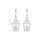 Z-Lite Raphael 3 Light Outdoor Chain Mount Ceiling Fixture image 7
