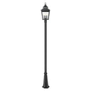Z-Lite Raphael Glass 3 Light Outdoor Post Mounted Fixture image 1