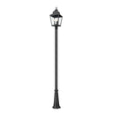 Z-Lite Raphael Glass 3 Light Outdoor Post Mounted Fixture image 2