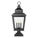 Z-Lite Raphael Glass 4 Light Outdoor Pier Mounted Fixture image 1
