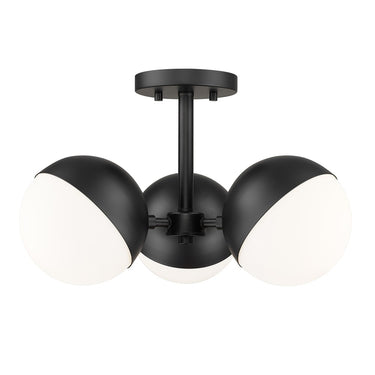 Z-Lite Realm Sphere 3 Light Semi Flush Mount image 1