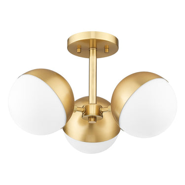 Z-Lite Realm Sphere 3 Light Semi Flush Mount image 14
