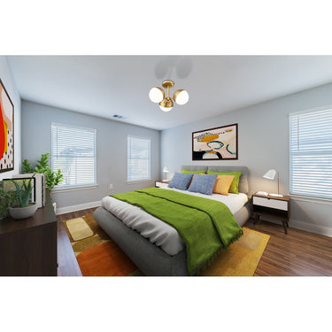Z-Lite Realm Sphere 3 Light Semi Flush Mount image 17