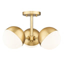 Z-Lite Realm Sphere 3 Light Semi Flush Mount image 2