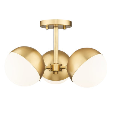 Z-Lite Realm Sphere 3 Light Semi Flush Mount image 2