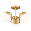 Z-Lite Realm Sphere 3 Light Semi Flush Mount image 5