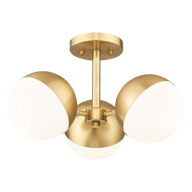 Z-Lite Realm Sphere 3 Light Semi Flush Mount image 5